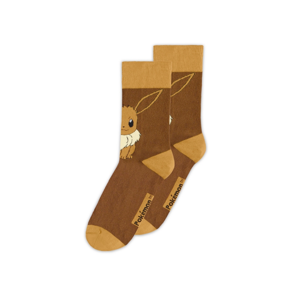 Pokémon - Eevee Novelty Chaussettes - Marron